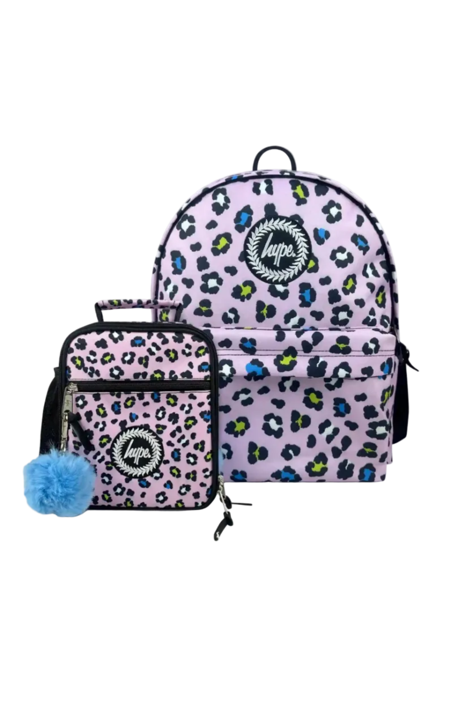 Hype Lilac Leopard girls' school bag set — bold design for school in UAE