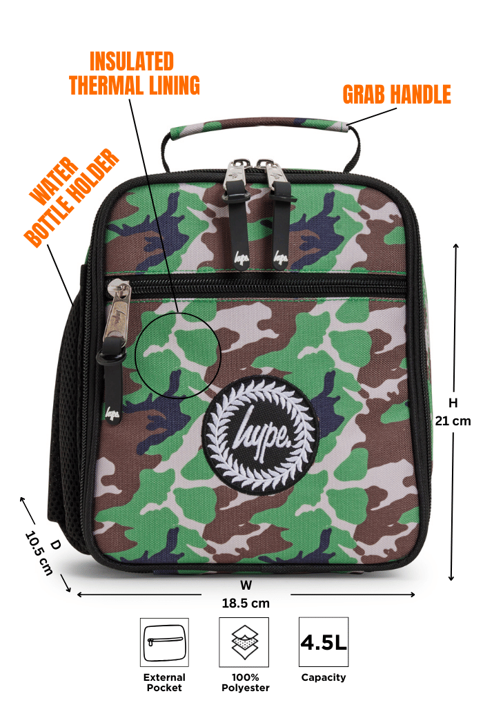 Lunch Bag Insulated Camo Crest