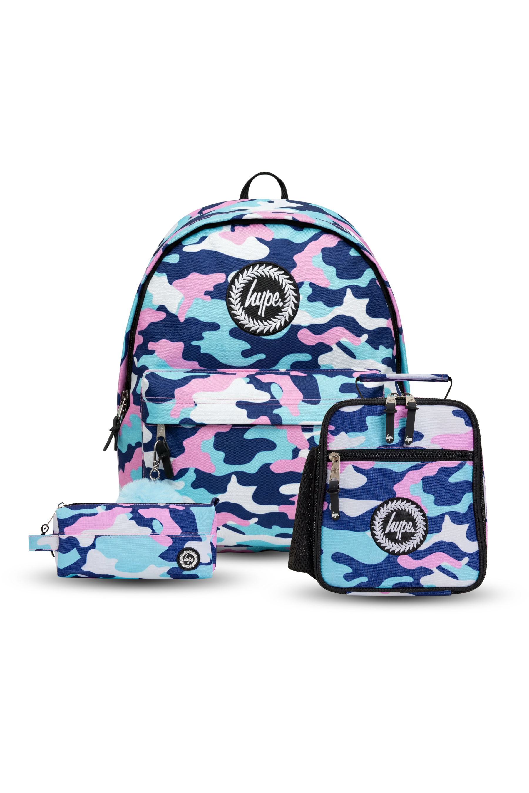 Pink / Blue Evie Camo Set of 3