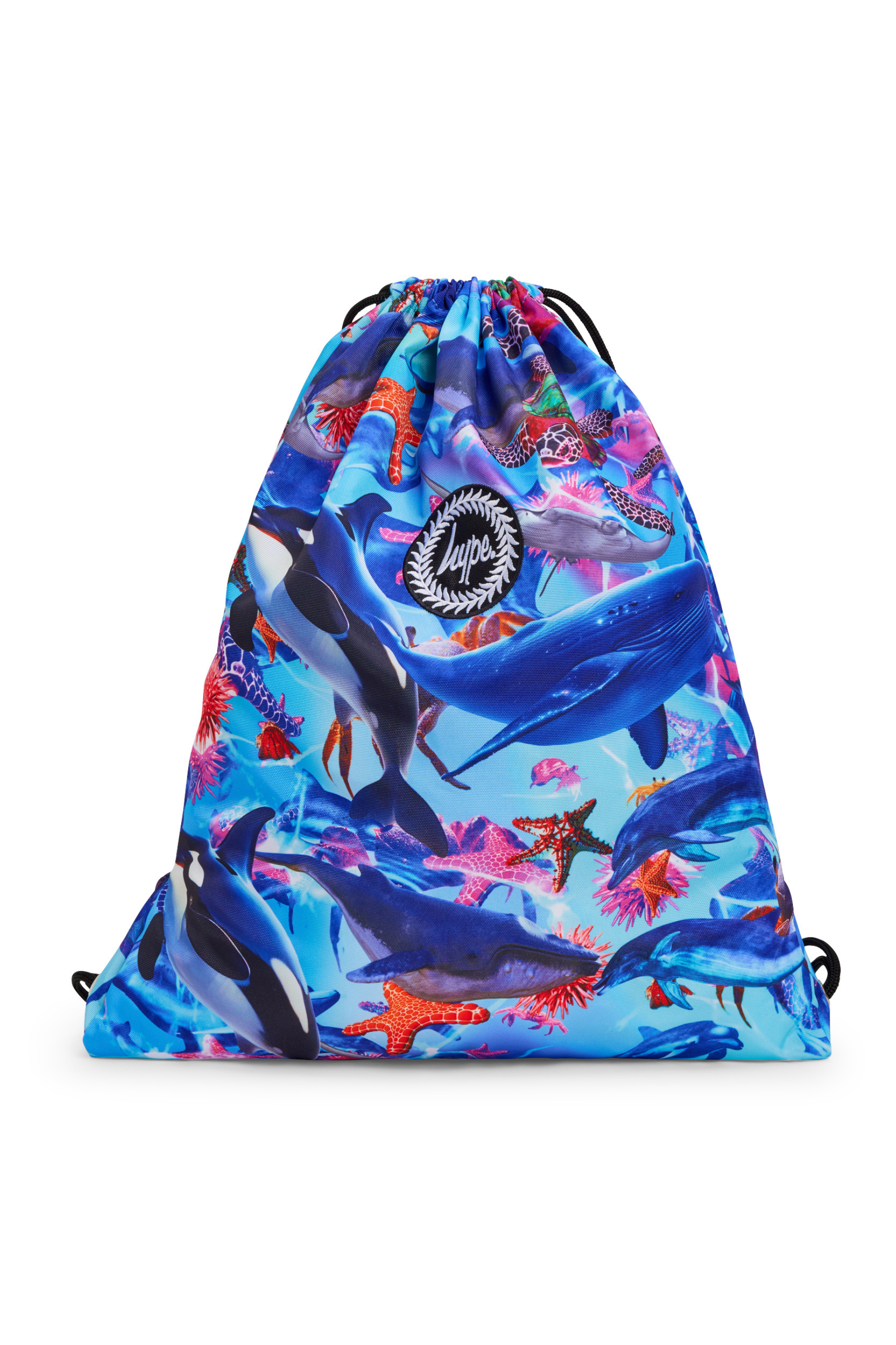 Hype Sea Life school bag set — layout showing all pockets and design details