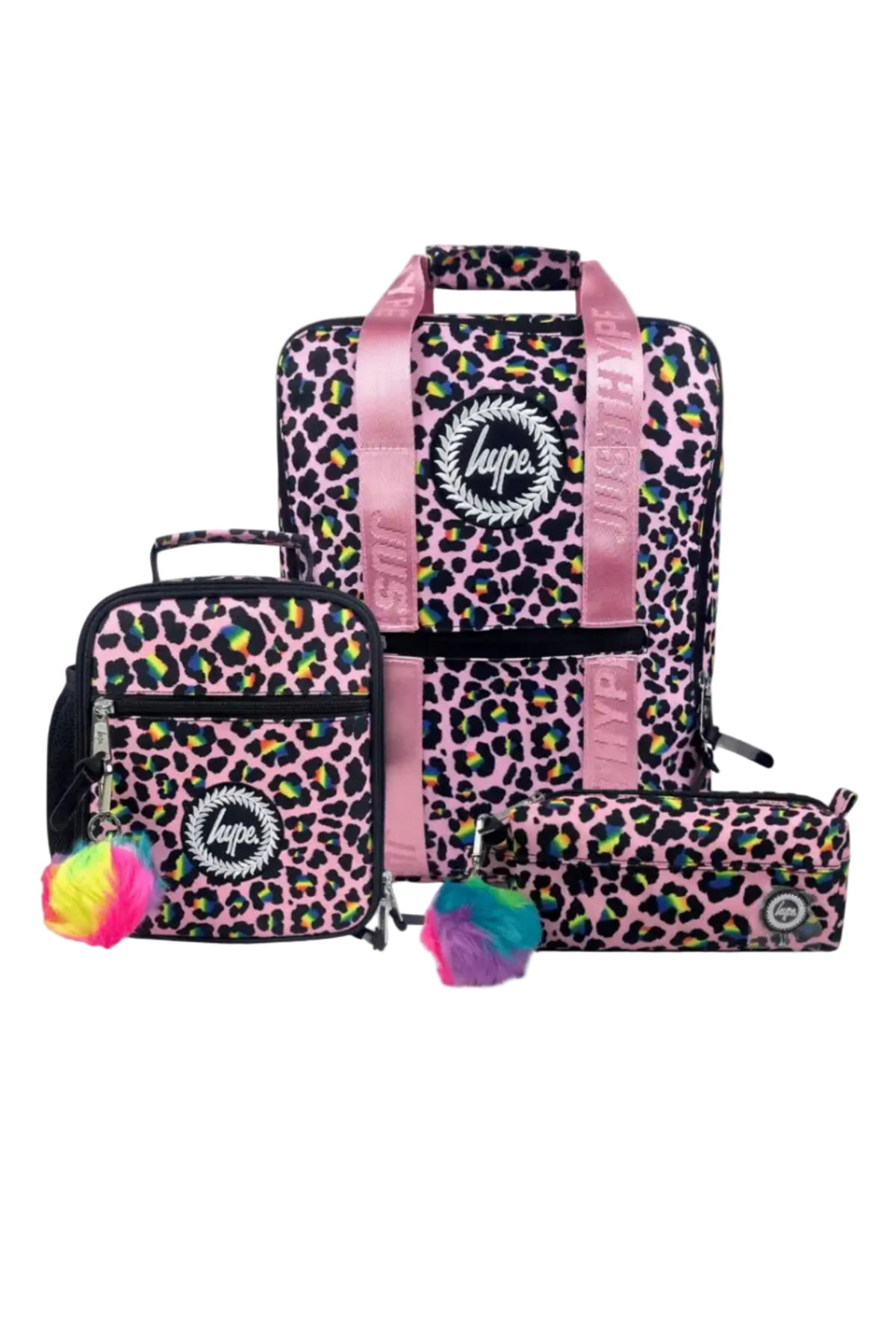 Hype Pink Disco Leopard School Set of 3 UAE