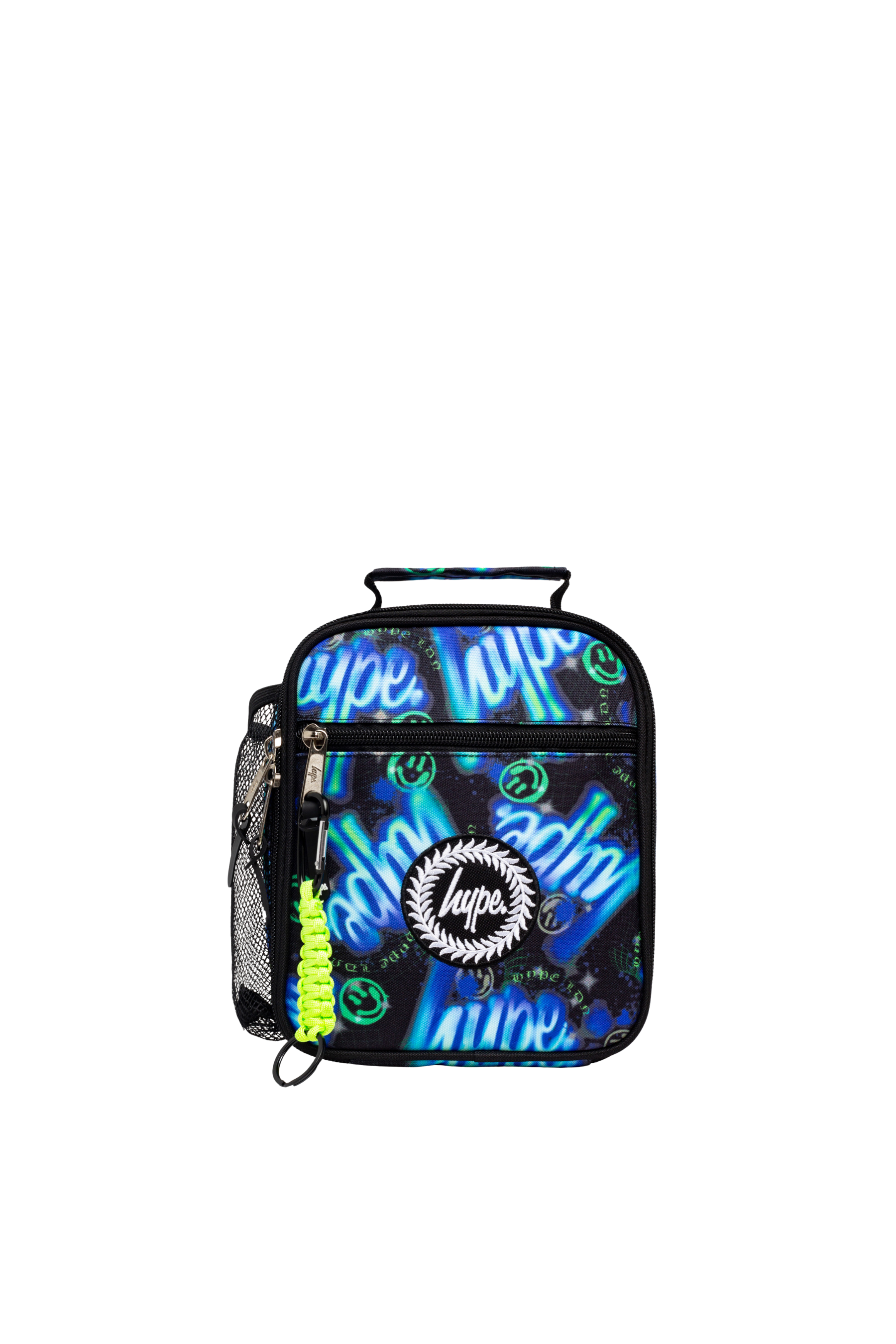 Hype Electric Smile school bag set open interior — compartments and features