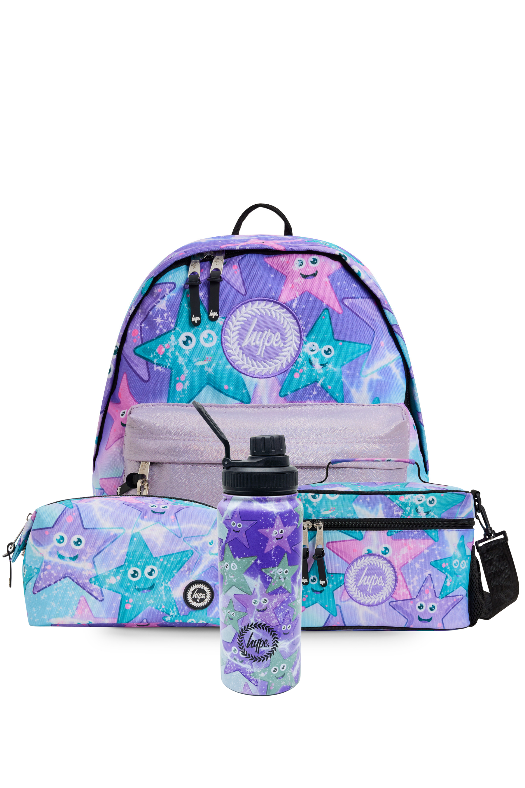 Backpack Iconic Set of 4 Purple/Green Starfish