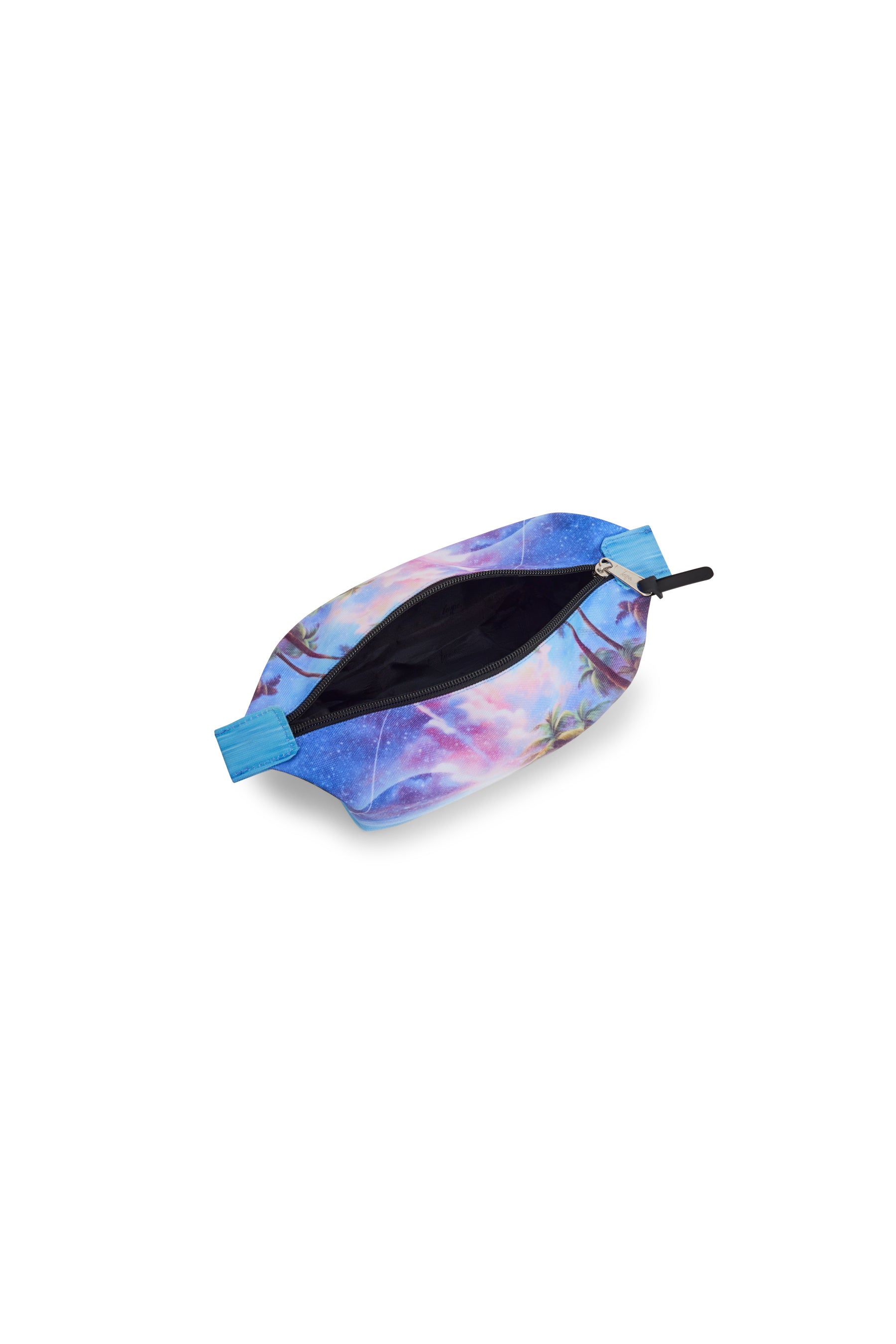 Hype Tropic Space pencil case — colour and design detail from above