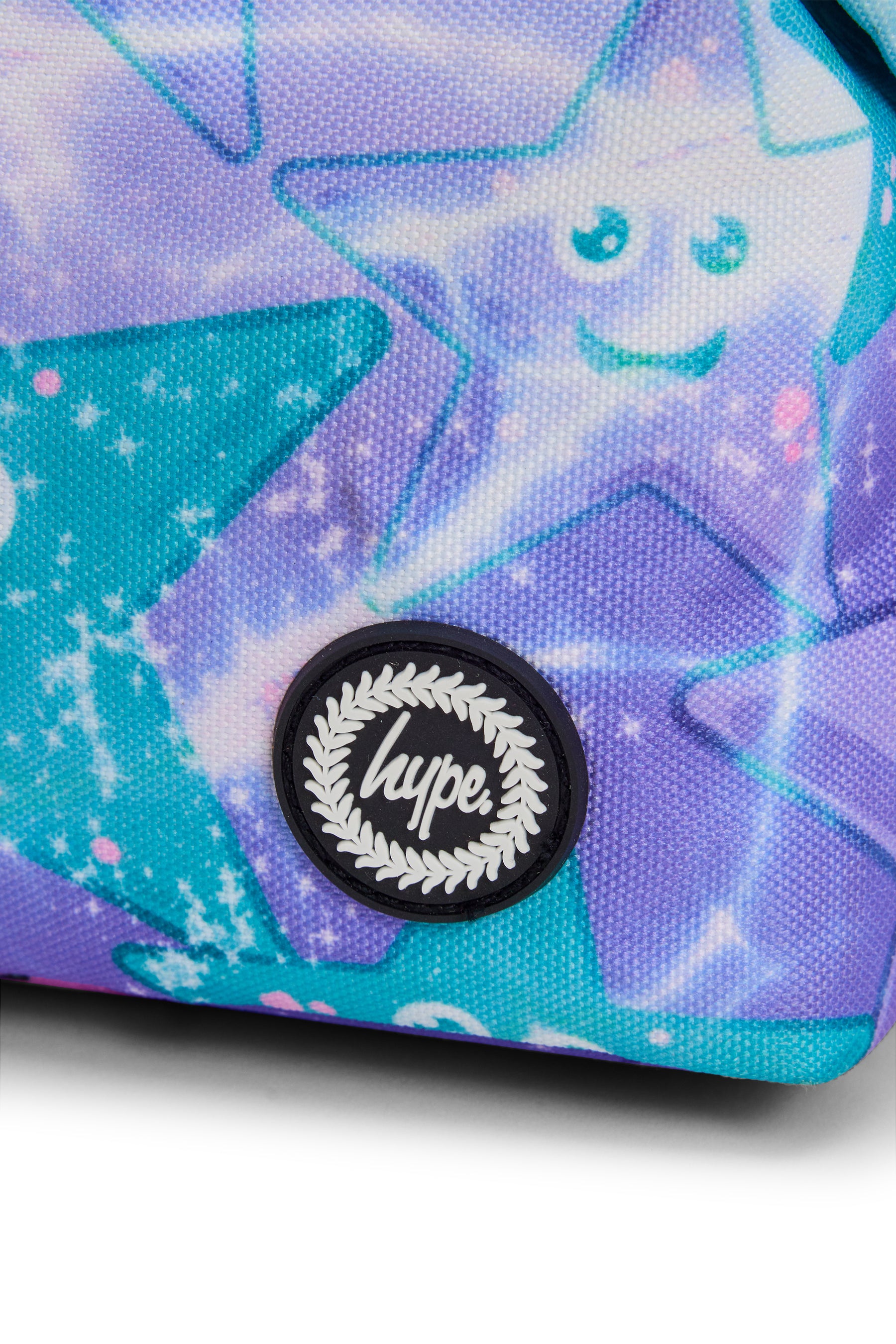 Hype Purple & Green Starfish pencil case — dimensions and size reference for school use