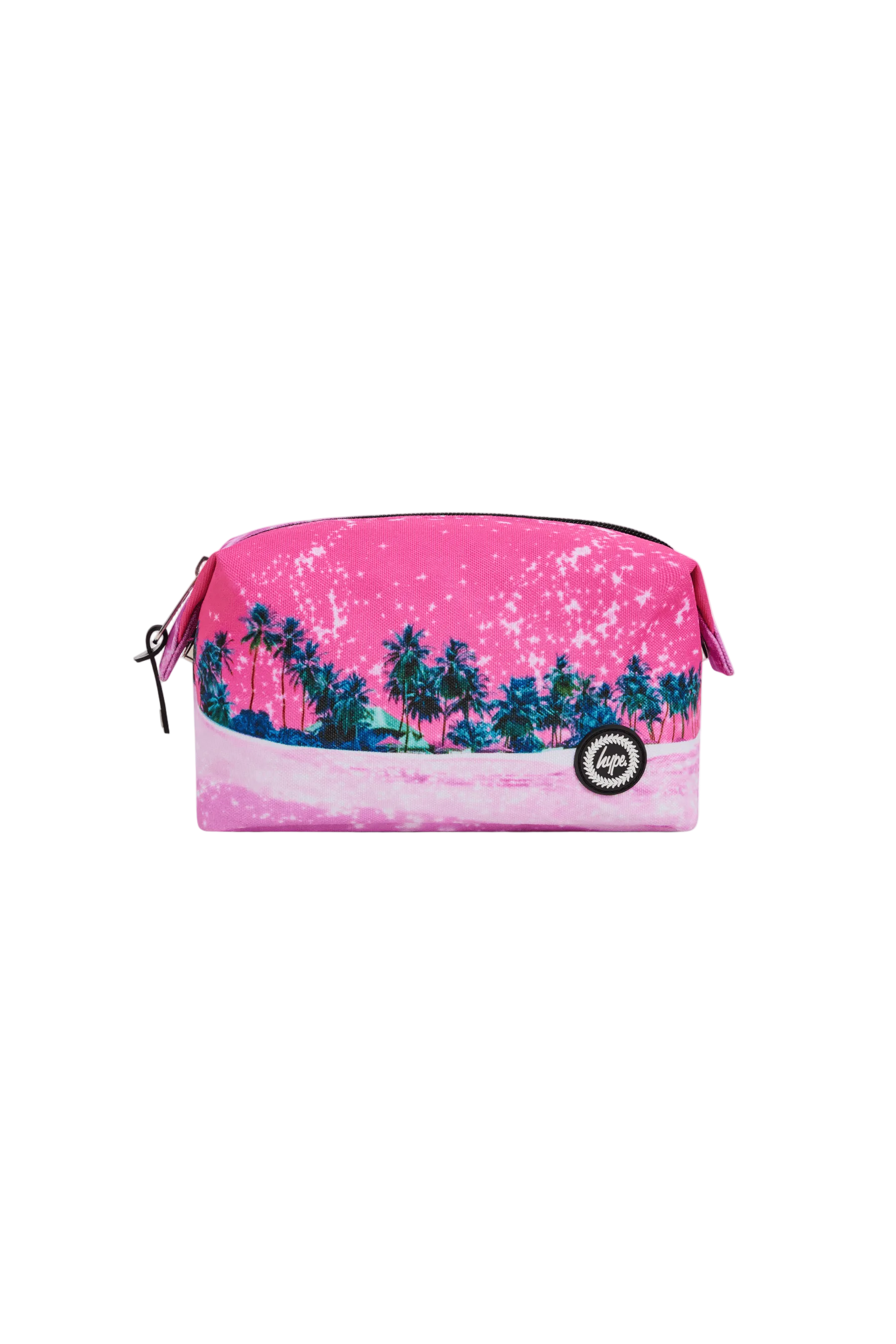 Pencil Case Large Pink Palms
