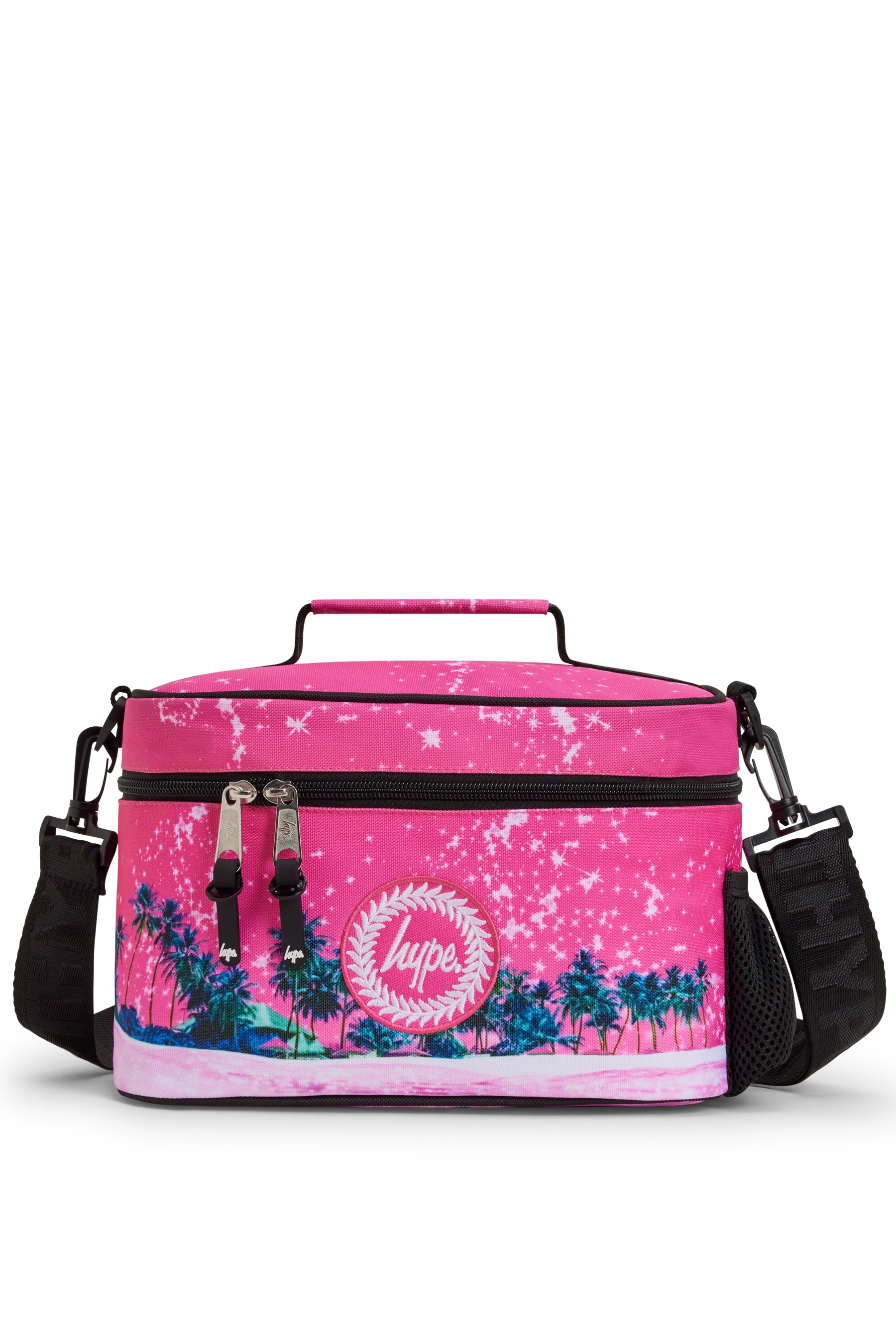 Lunch Bag Large Insulated Pink Palms