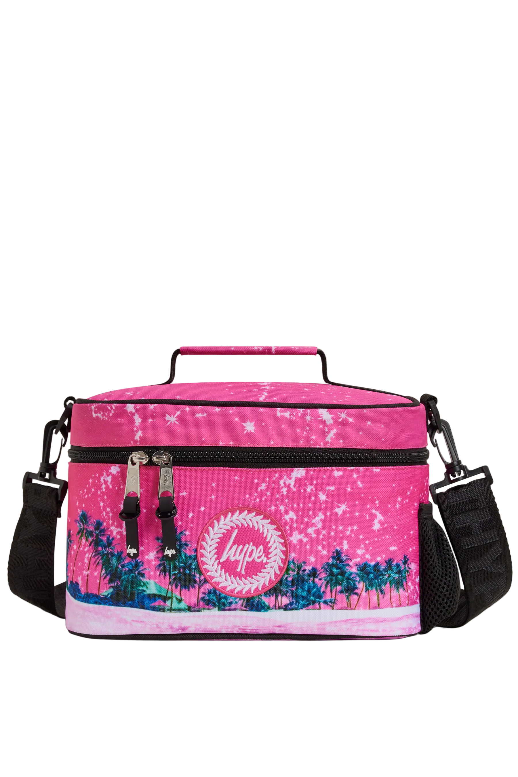 Lunch Bag Large Insulated Pink Palms