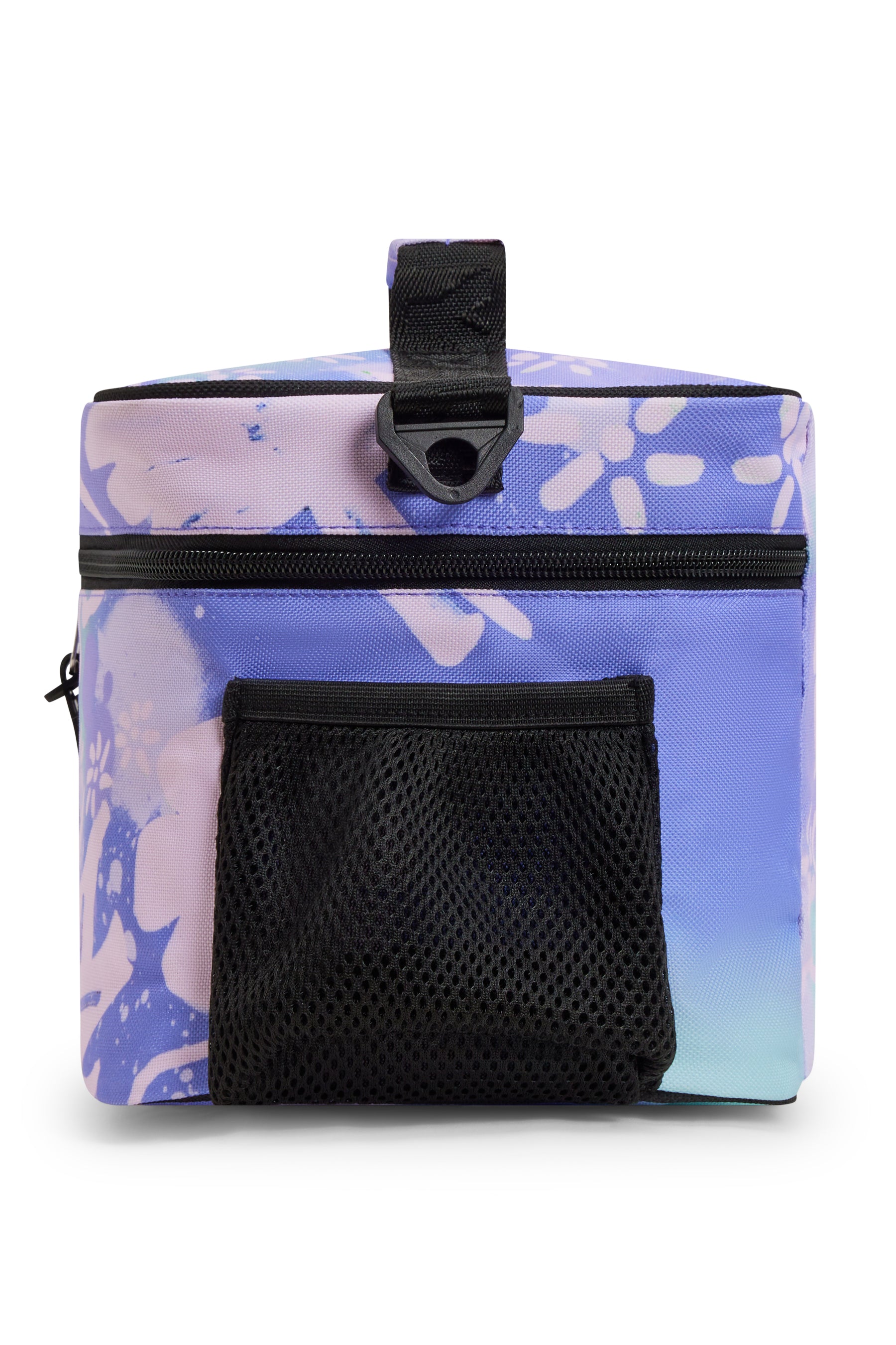 Lunch Bag Large Insulated Purple Floral Doodle