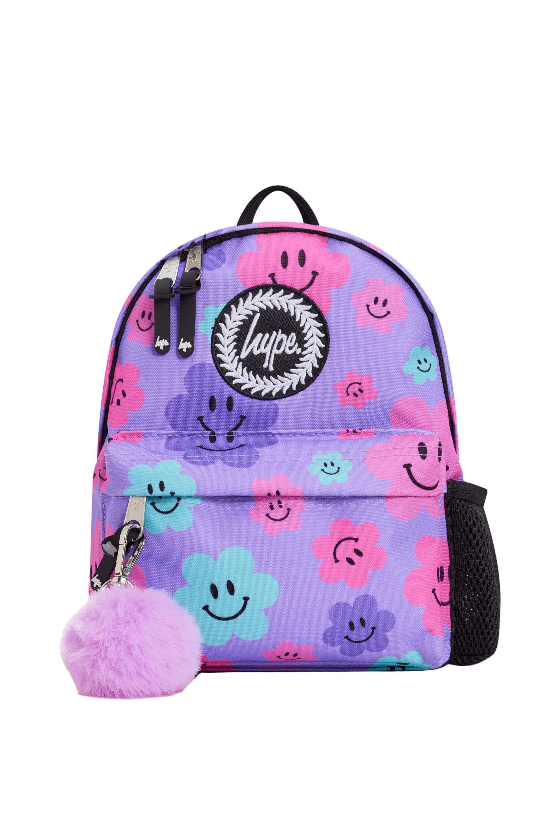 Mini Backpack Purple Happy Flowers
