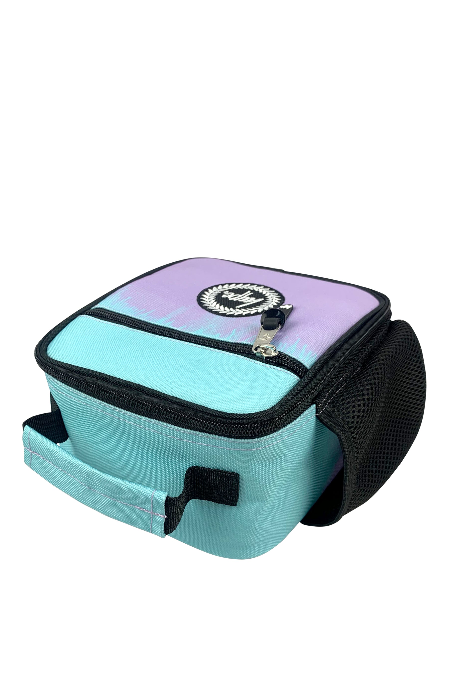 Insulated Lunch Bag - Lilac & Teal Drips