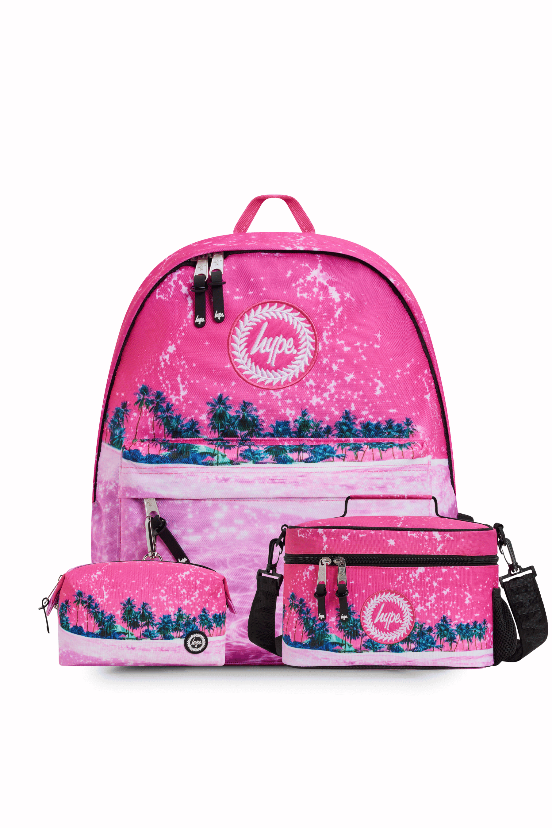 Backpack Iconic Set of 3 Pink Palms