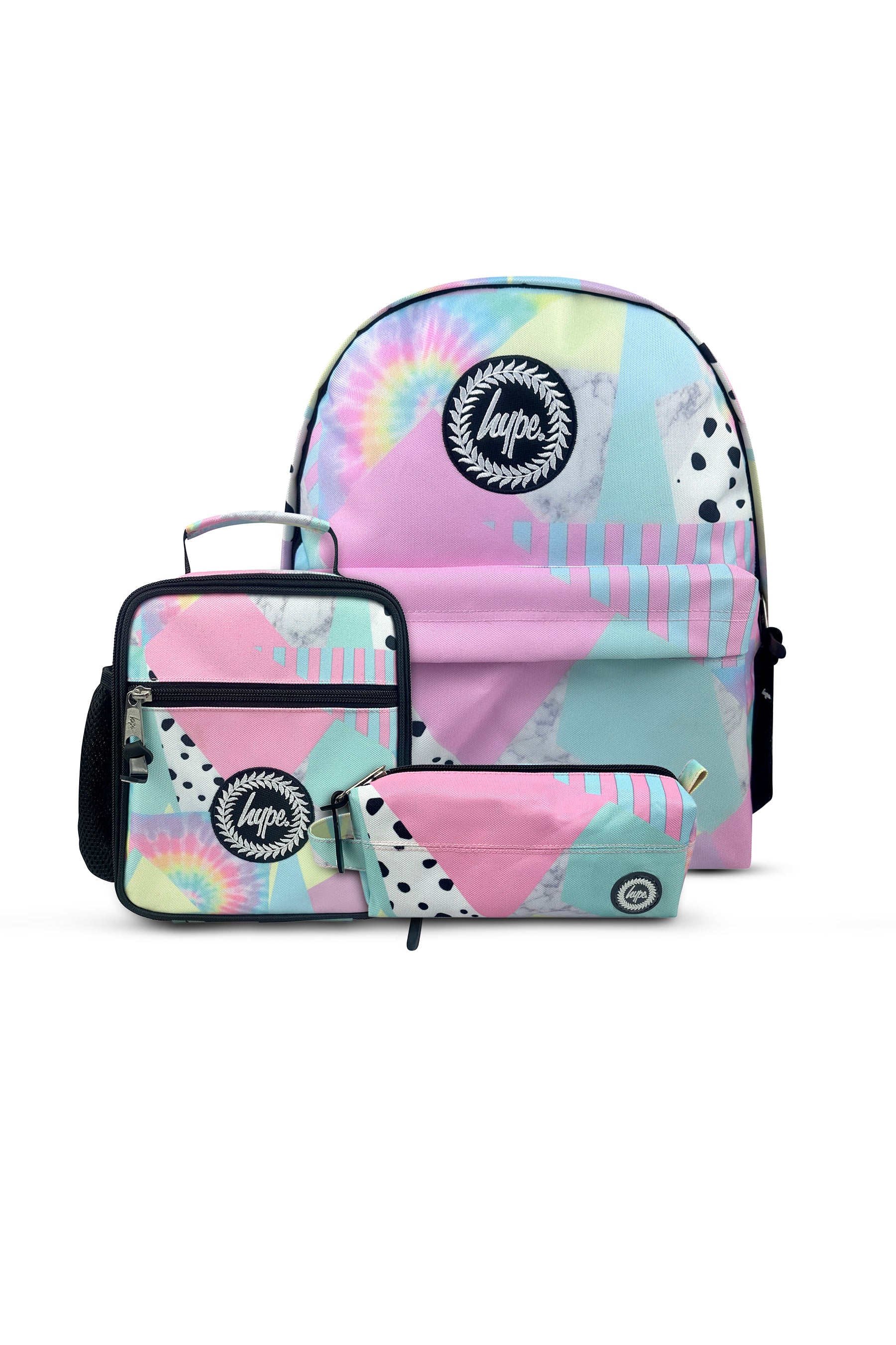 3-in-1 School Set - Girls Multi Pastel Collage