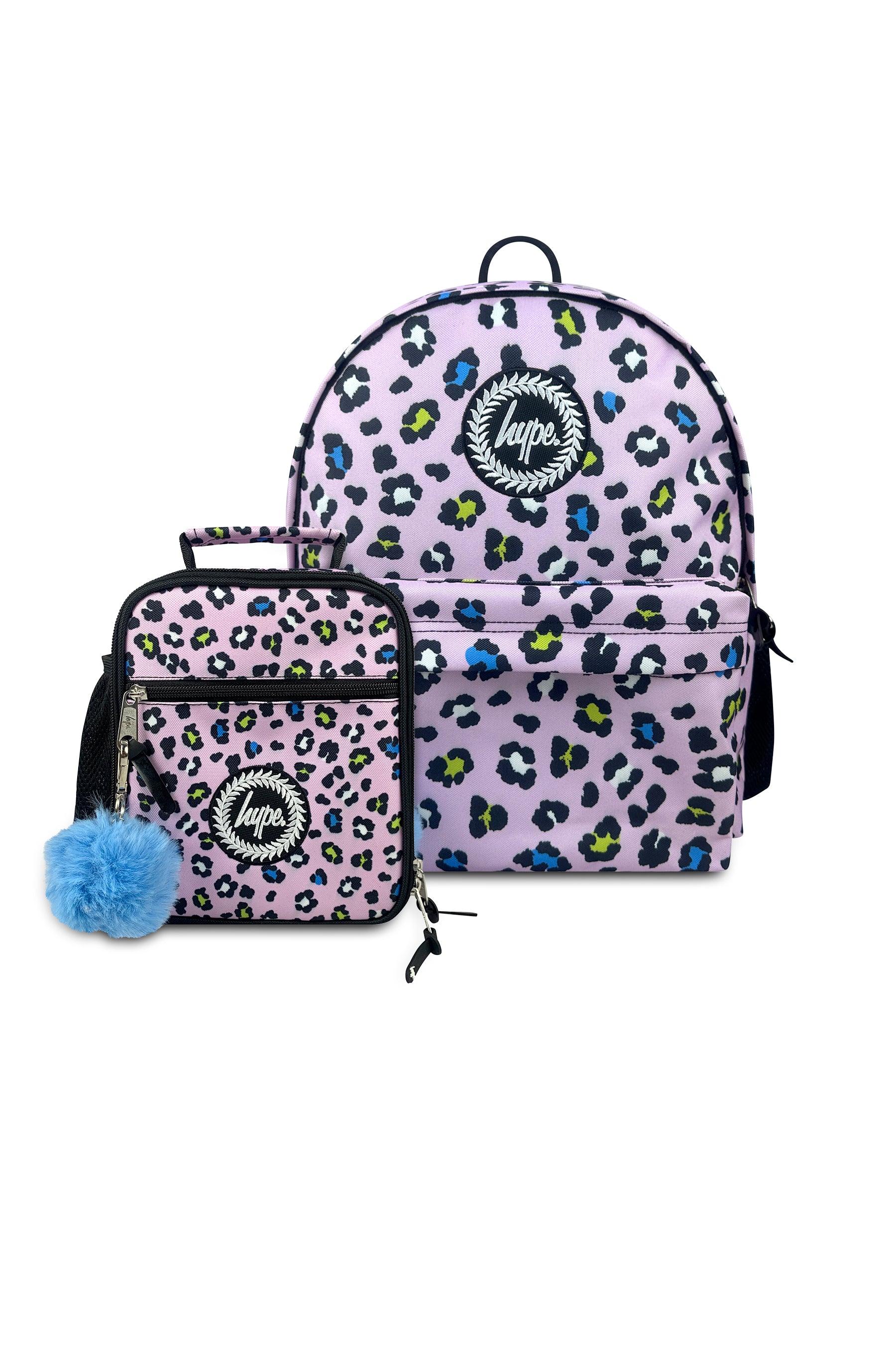 Iconic Backpack Lilac Leopard Kids Set of 2