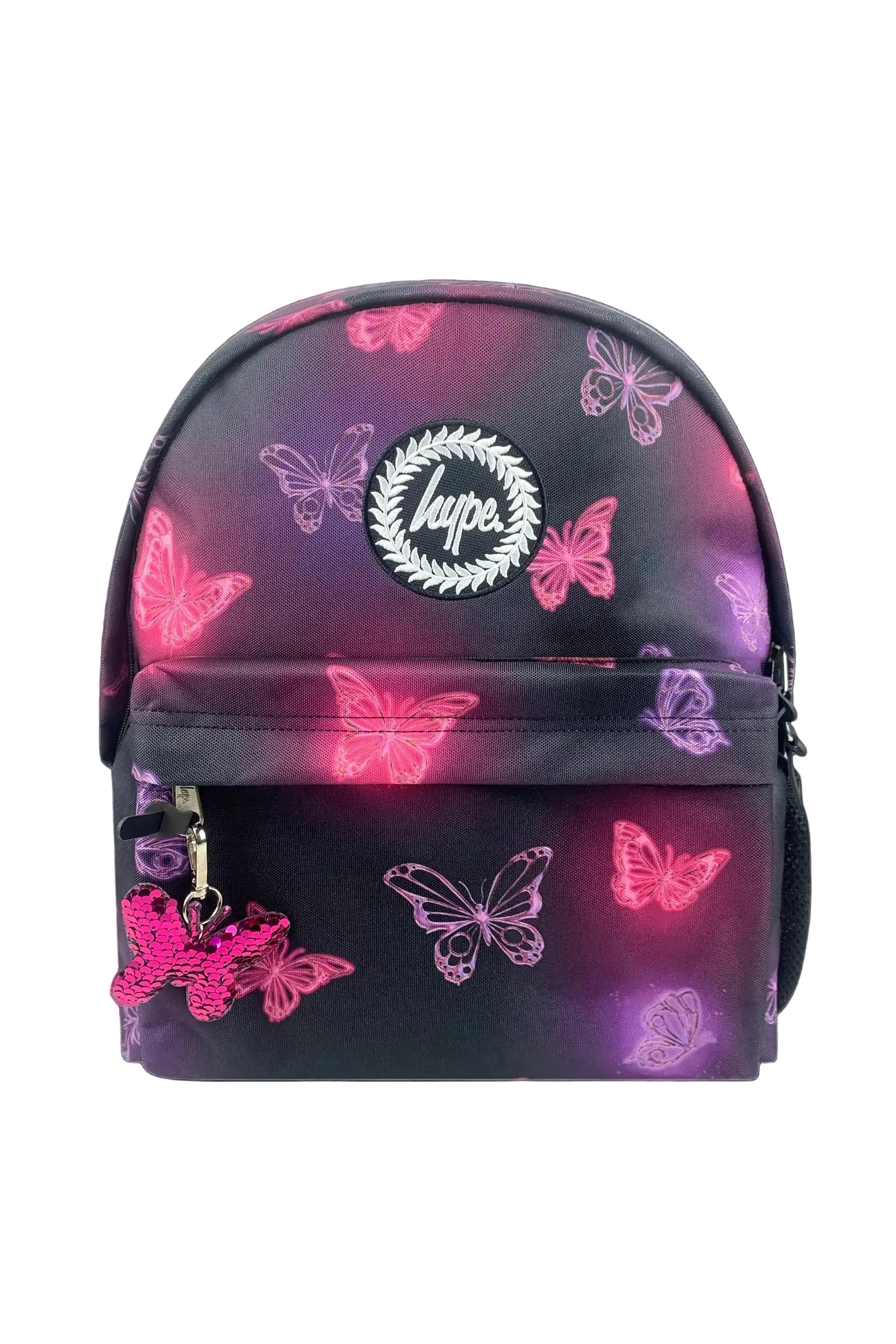 Backpack Iconic Pink & Purple Glow Butterfly