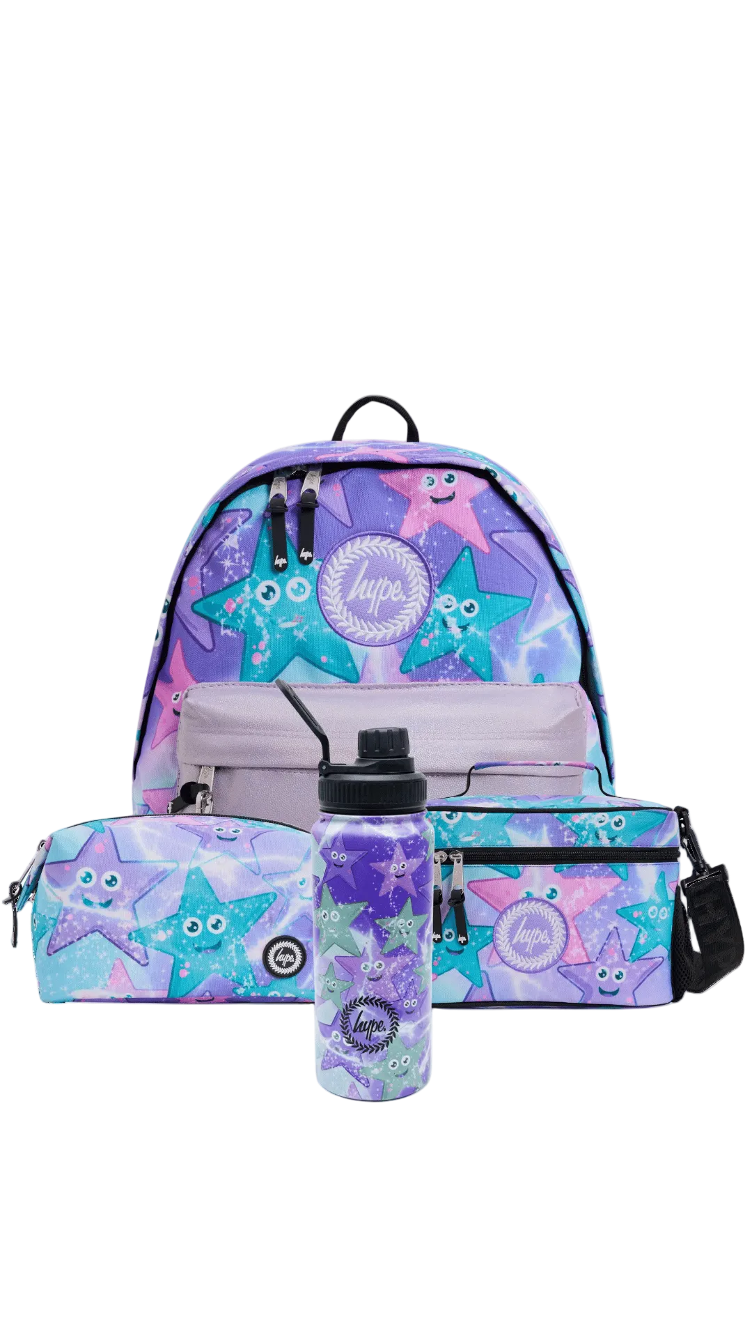 Backpack Iconic Set of 4 Purple/Green Starfish