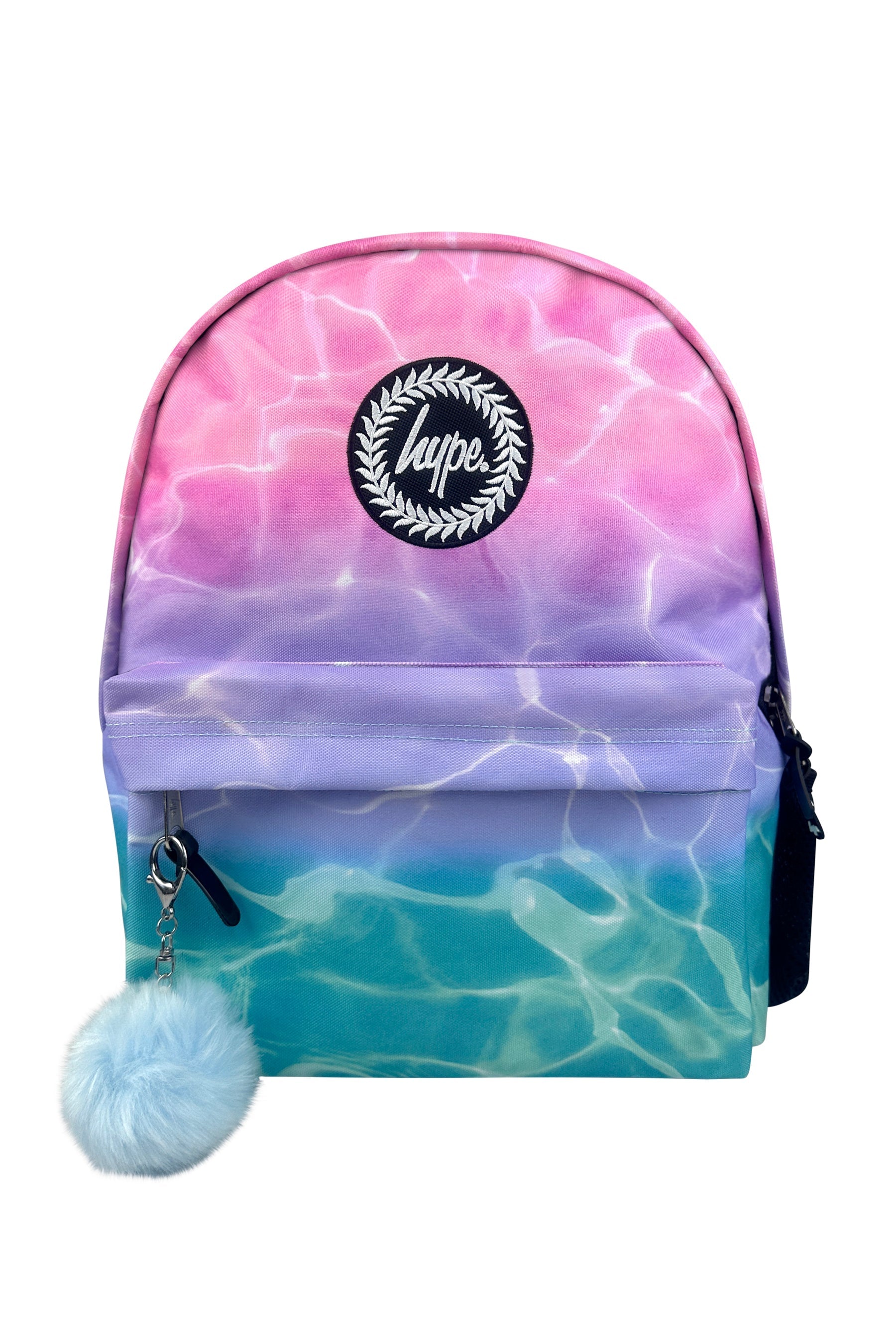 Backpack with a gradient design and HYPE logo, stylish school bags for kids