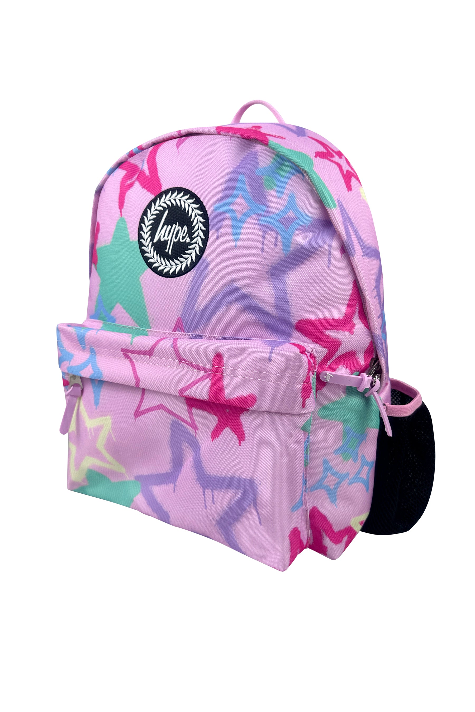 Iconic Backpack - Pink Graffiti Stars