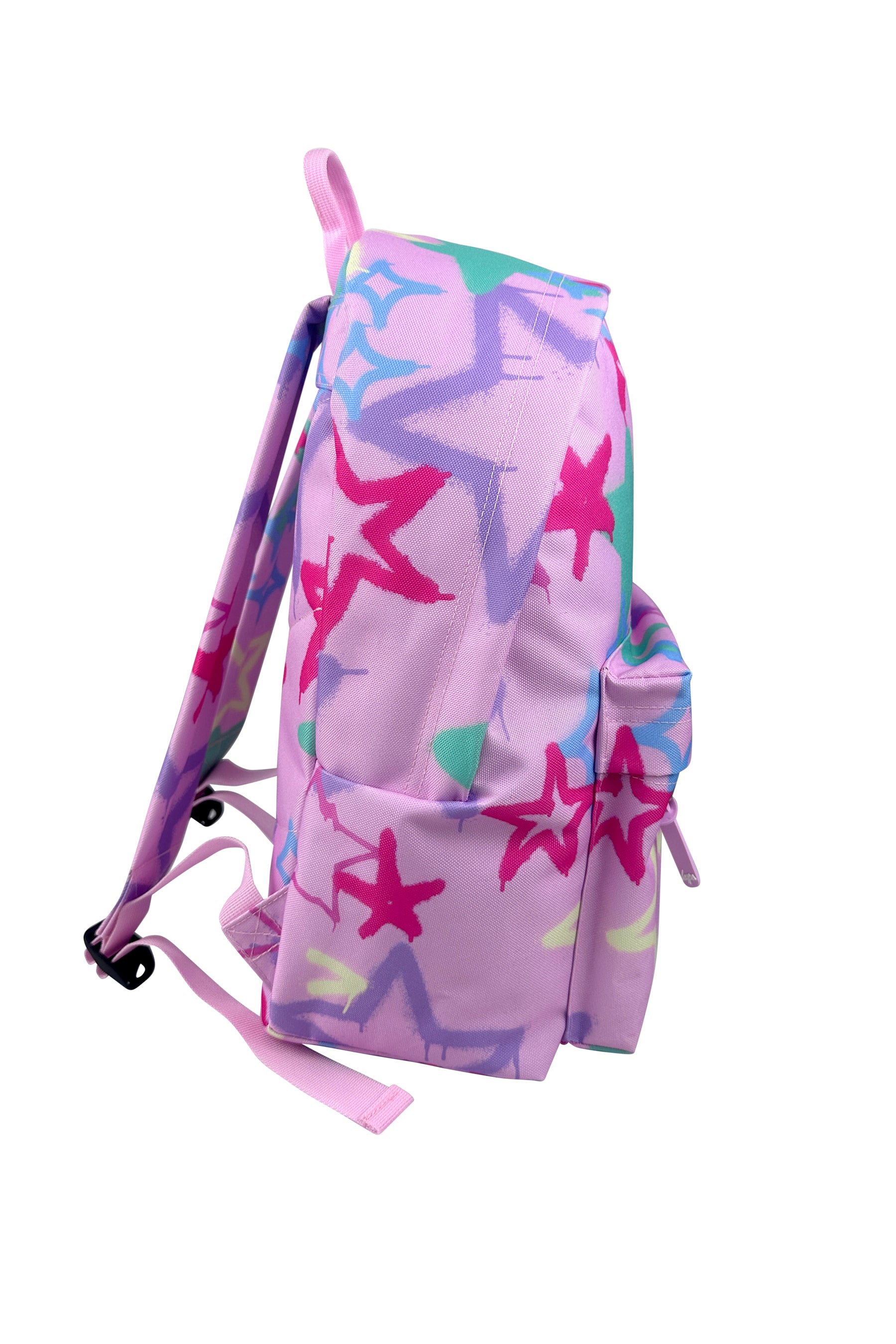 Iconic Backpack - Pink Graffiti Stars