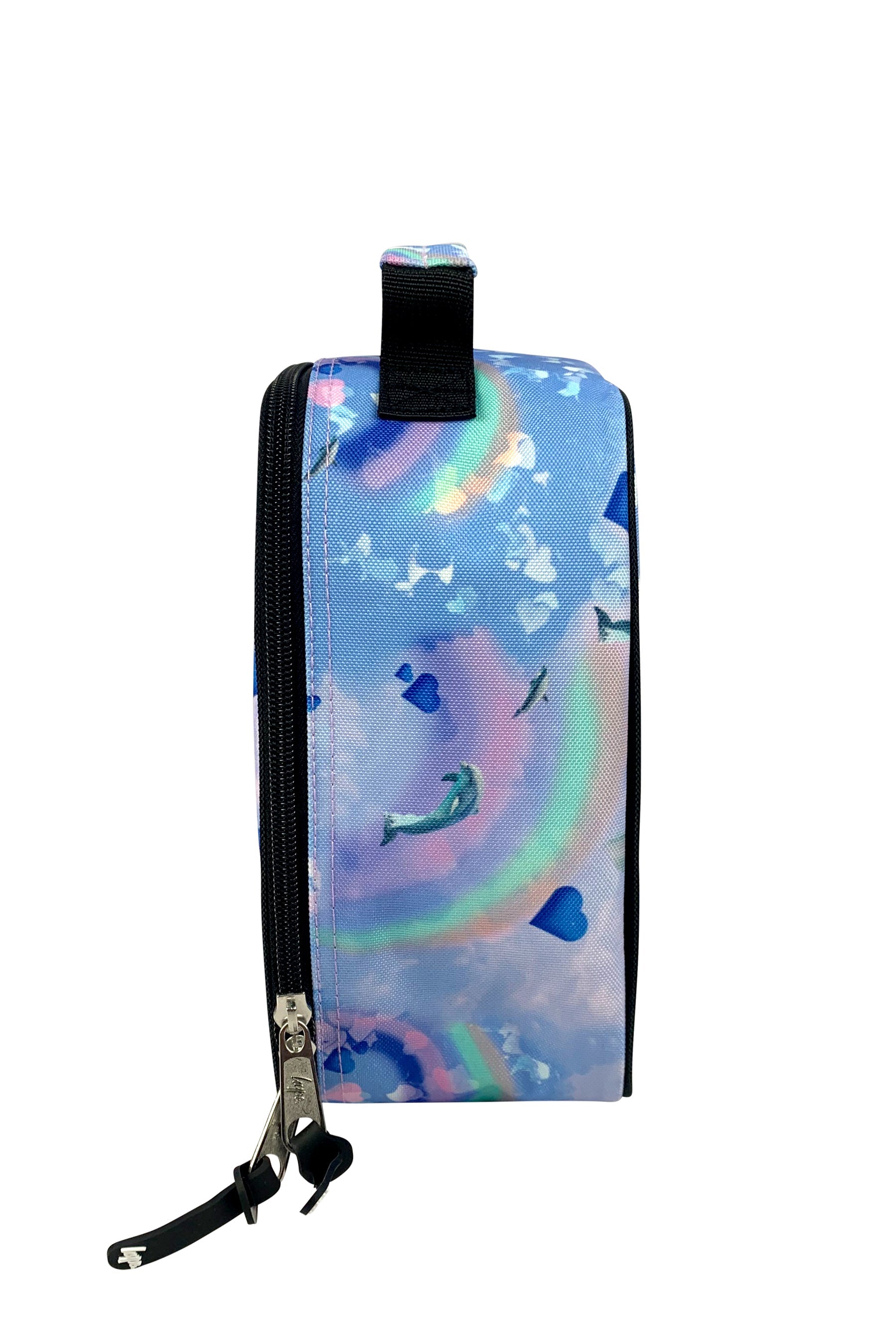 Insulated Lunch Bag - Rainbow Dolphins