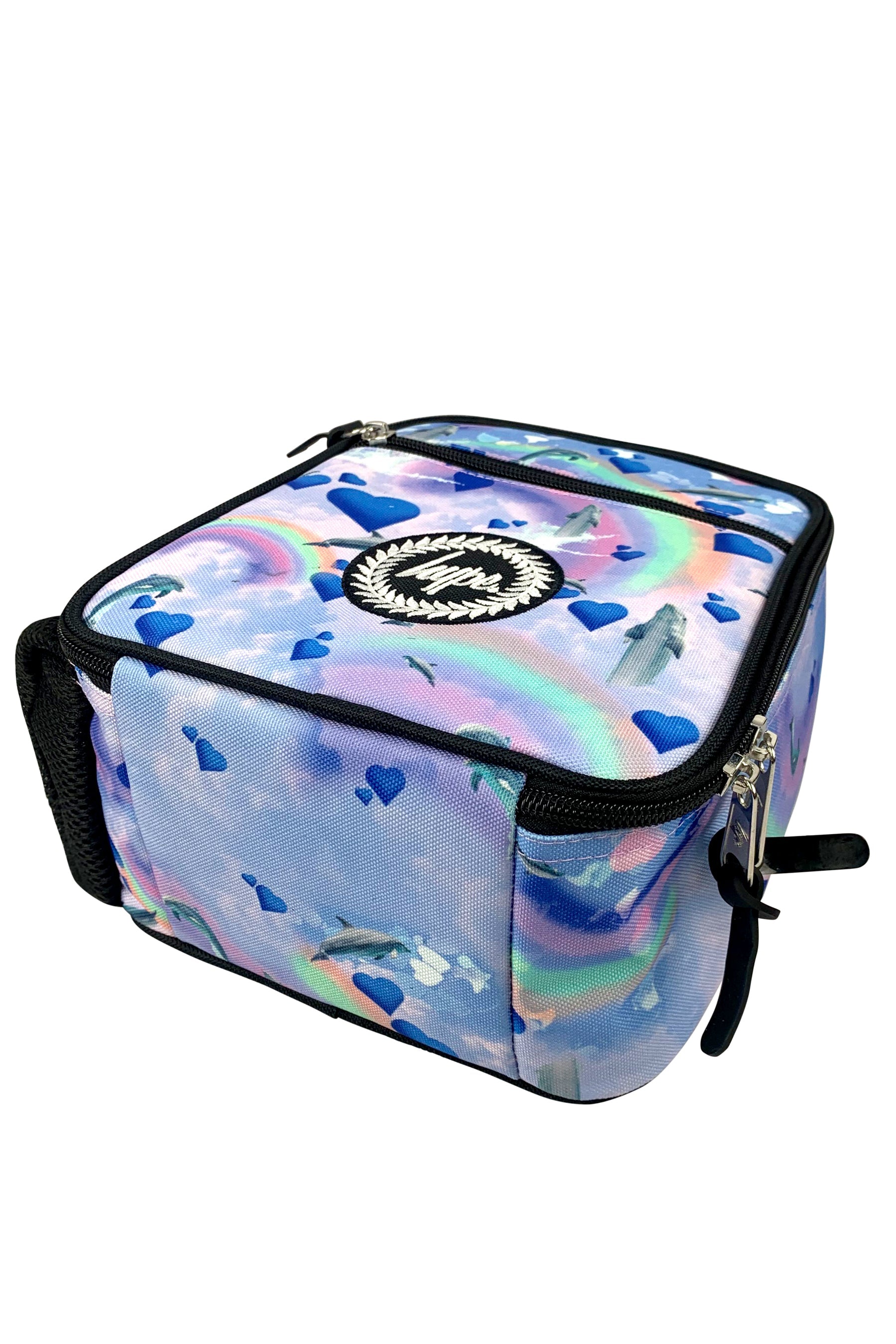 Insulated Lunch Bag - Rainbow Dolphins