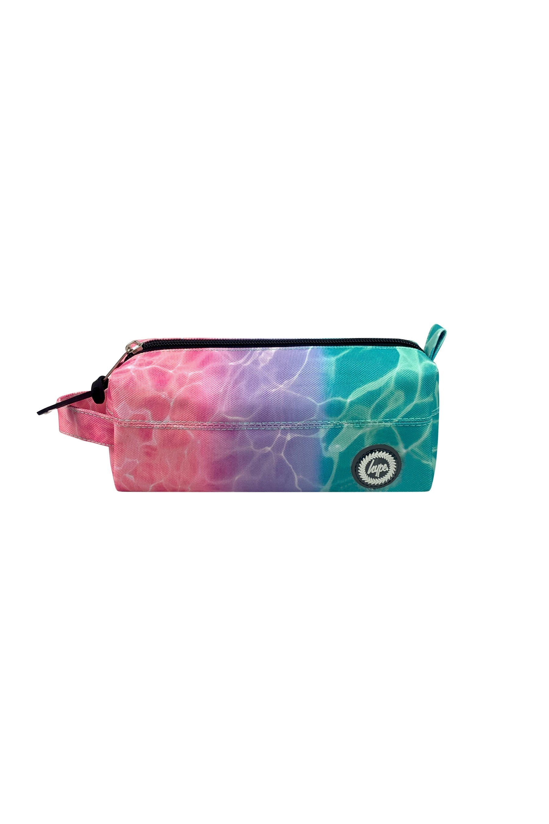 Multicolored pencil case with a pattern, back-to-school essentials