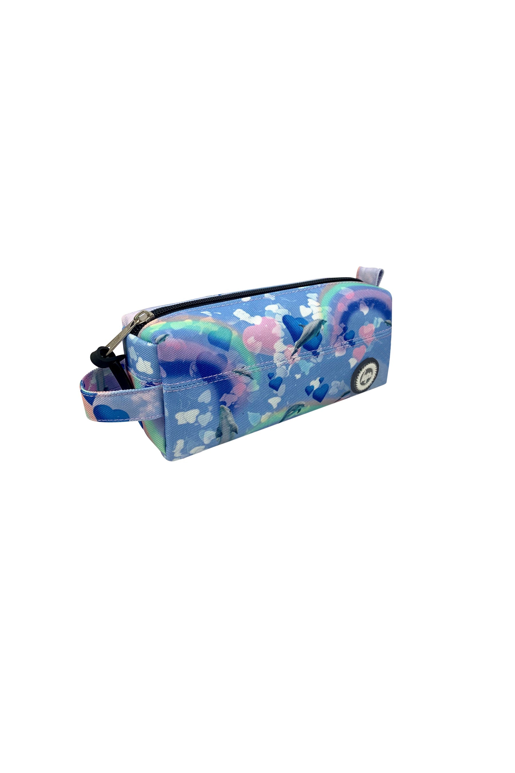 Hype Multi Rainbow Dolphins Pencil Case