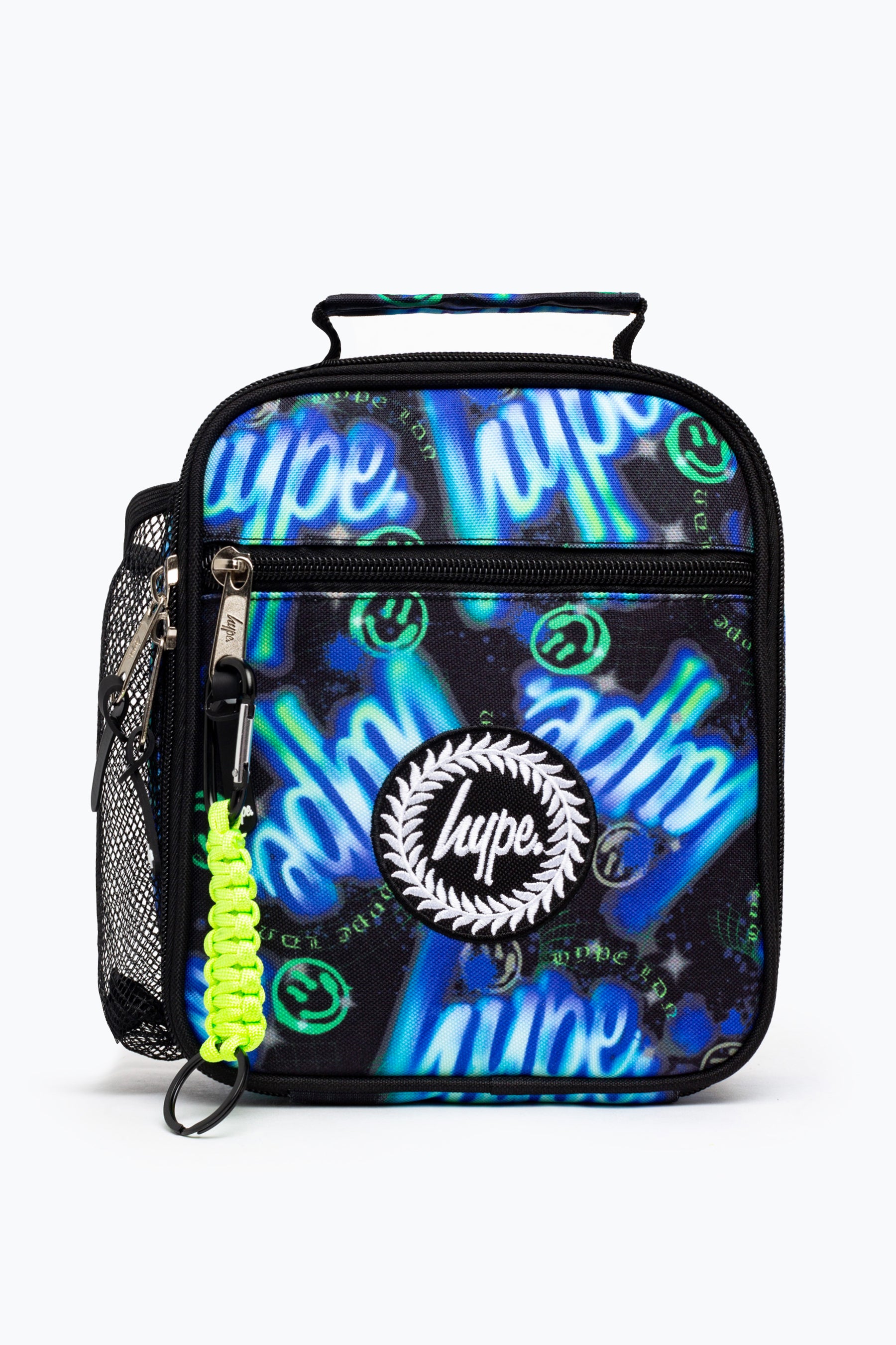 Lunch Bag Insulated Blue & Green Electric Smile