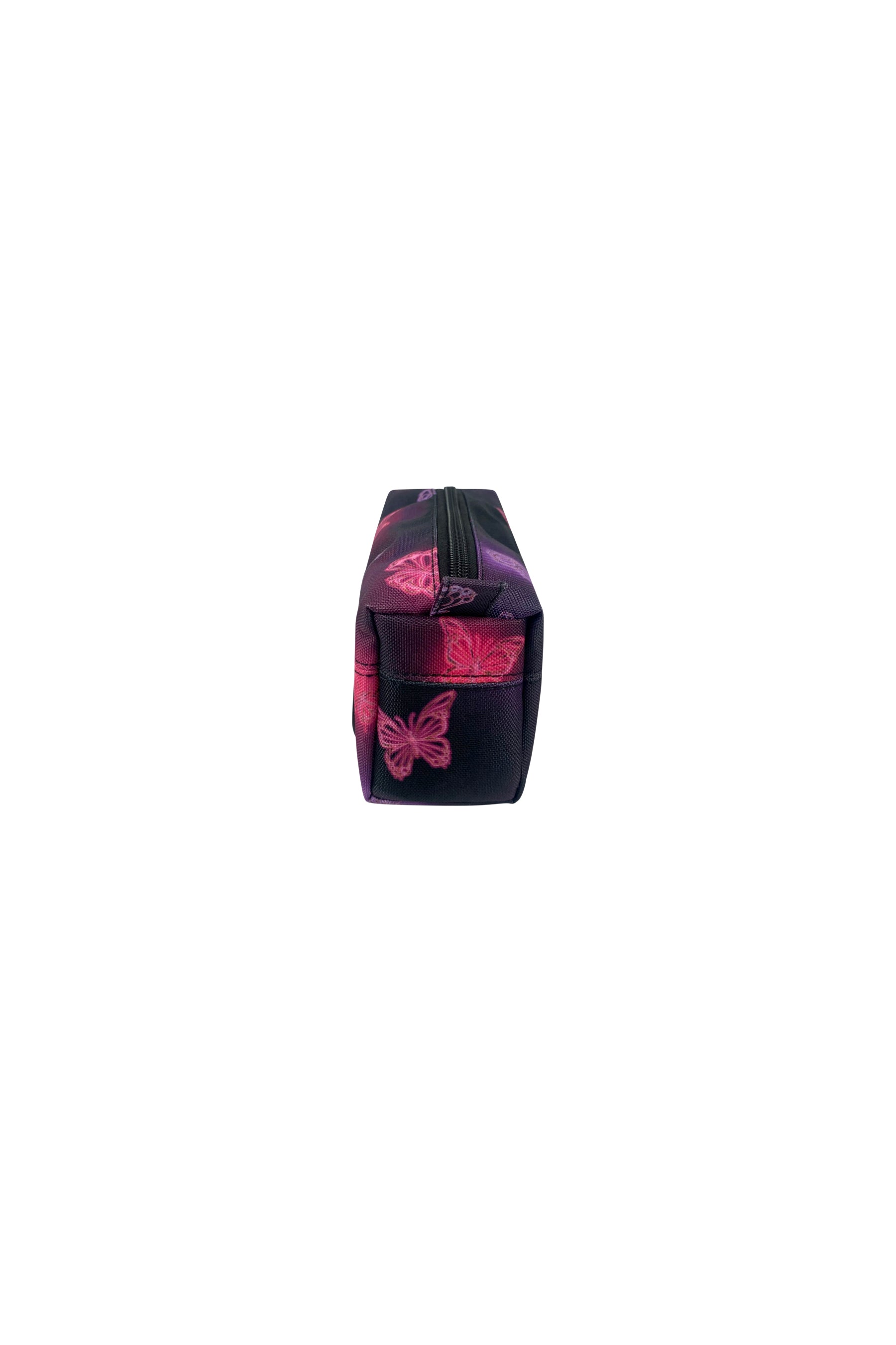 Pink & Purple Chrome Glow Butterfly Pencil Case
