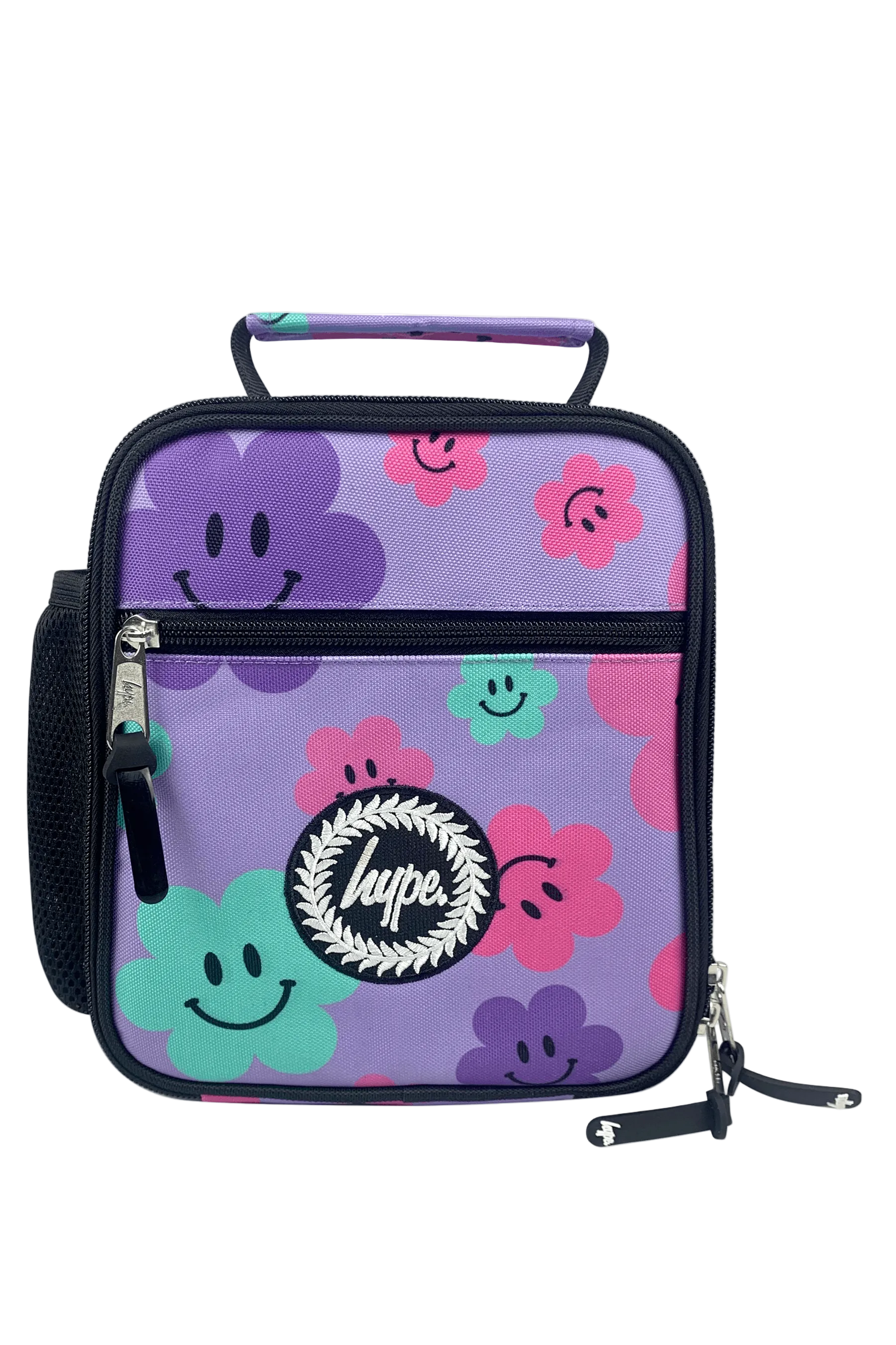 Backpack Iconic Set of 3 Purple Happy Flowers