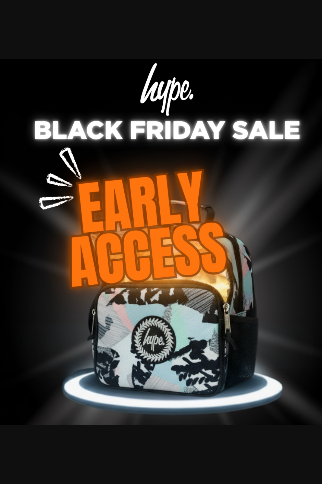 JustHype UAE Black Friday Sale 2025 Early Access streetwear backpacks.