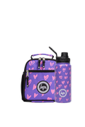 Lunch Ready Set of 2 Purple & Pink Scribble Heart