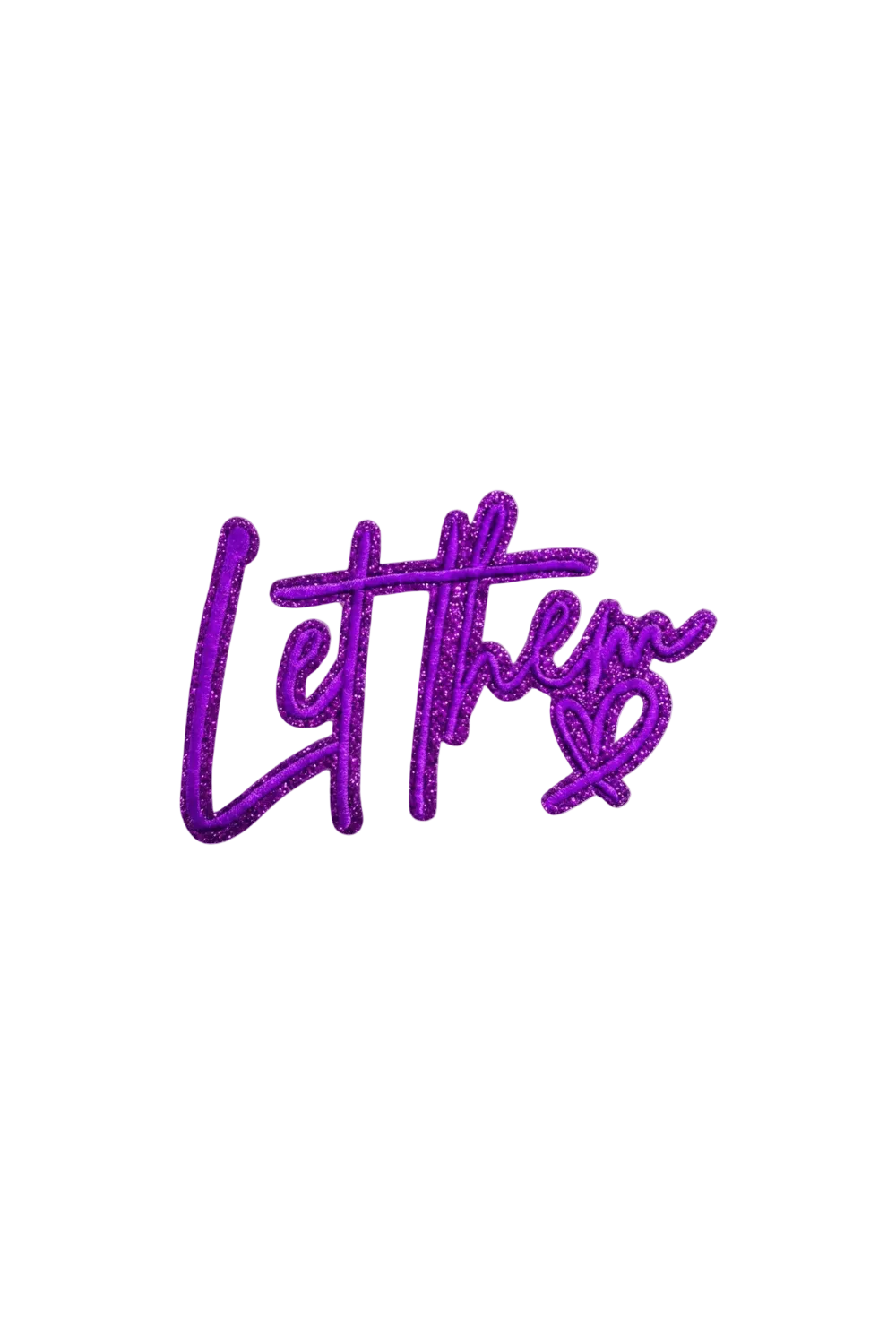 Purple “Let Them” Iron-On Patch