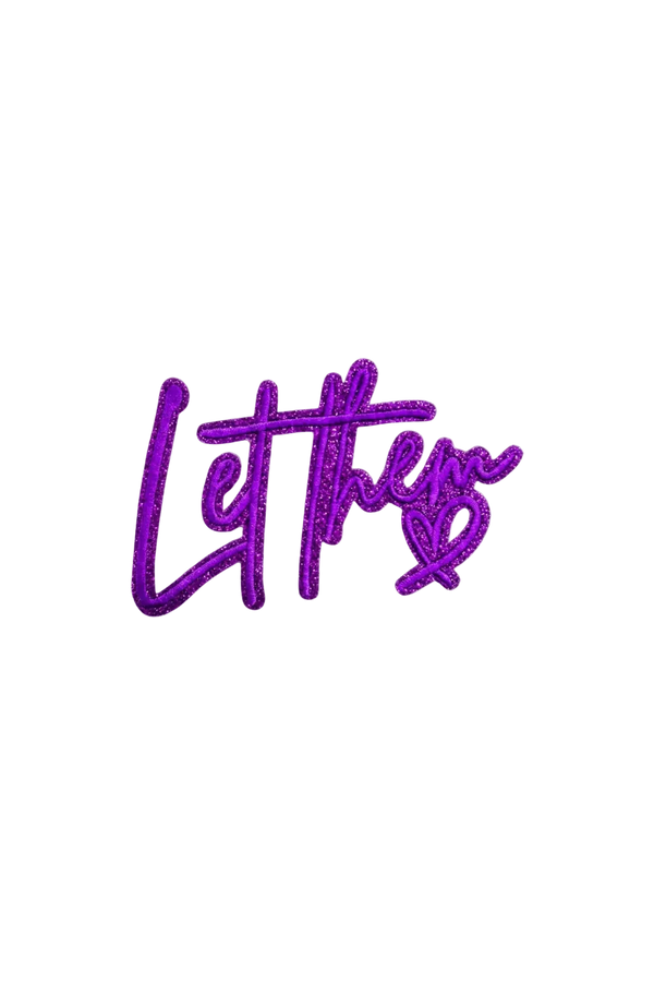 Purple “Let Them” Iron-On Patch