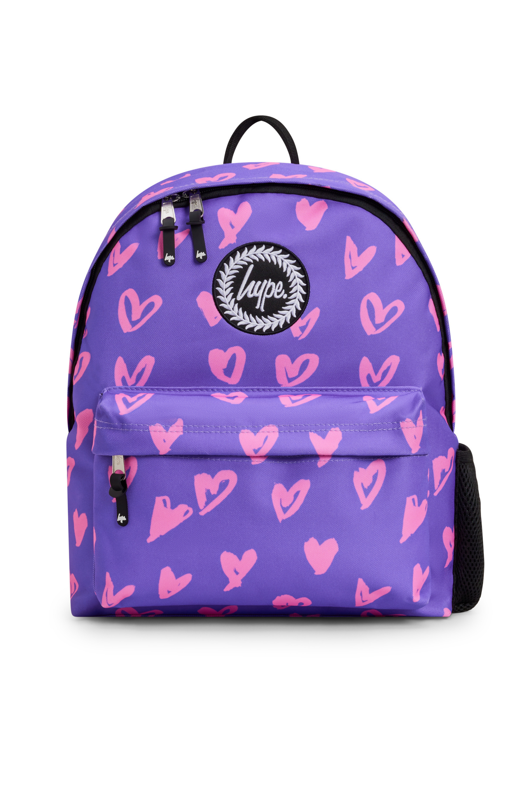 Backpack Iconic Set of 4 Purple / Pink Scribble Heart