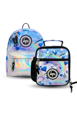 Hype Mini Rainbow Dolphins mini backpack set — bold design for school in UAE
