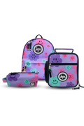 Mini Backpack Set of 3 Purple Happy Flowers
