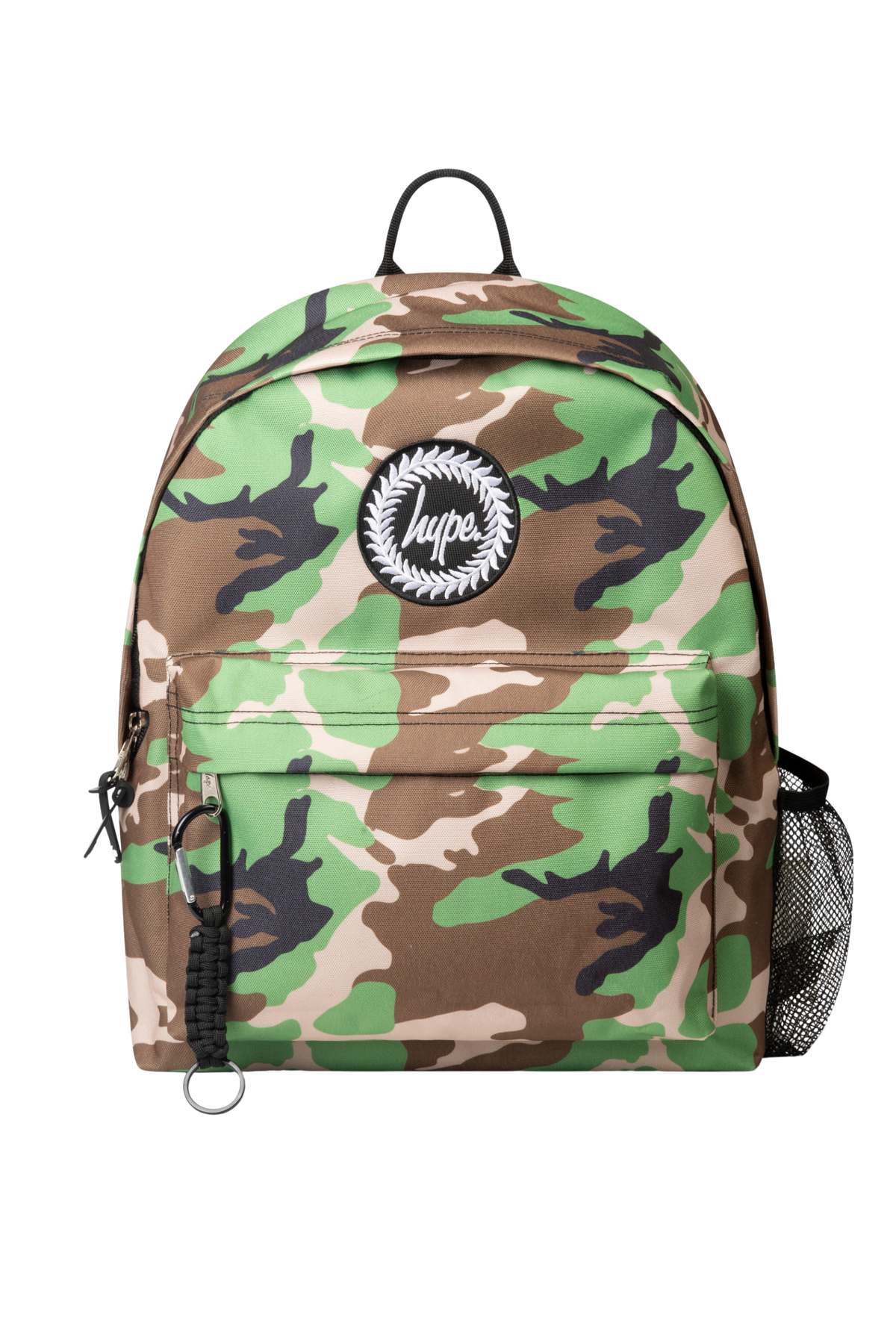 Hype Camo Crest school bag set front view — vibrant print and durable build