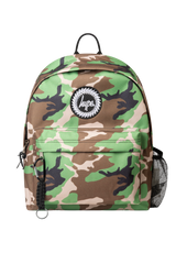 Hype Camo Crest school bag set front view — vibrant print and durable build