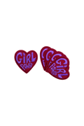 Heart Iron-On Patches, Set of 5