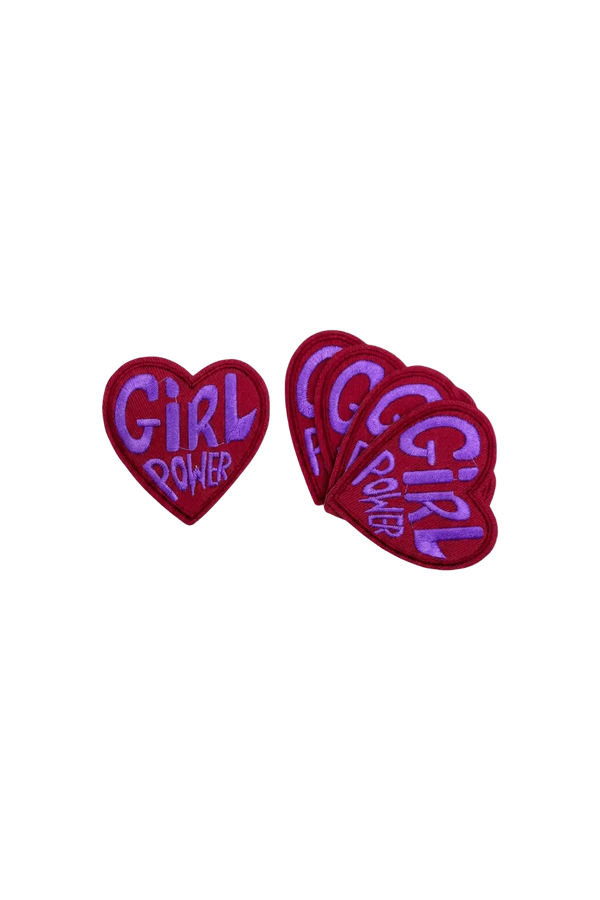Heart Iron-On Patches, Set of 5