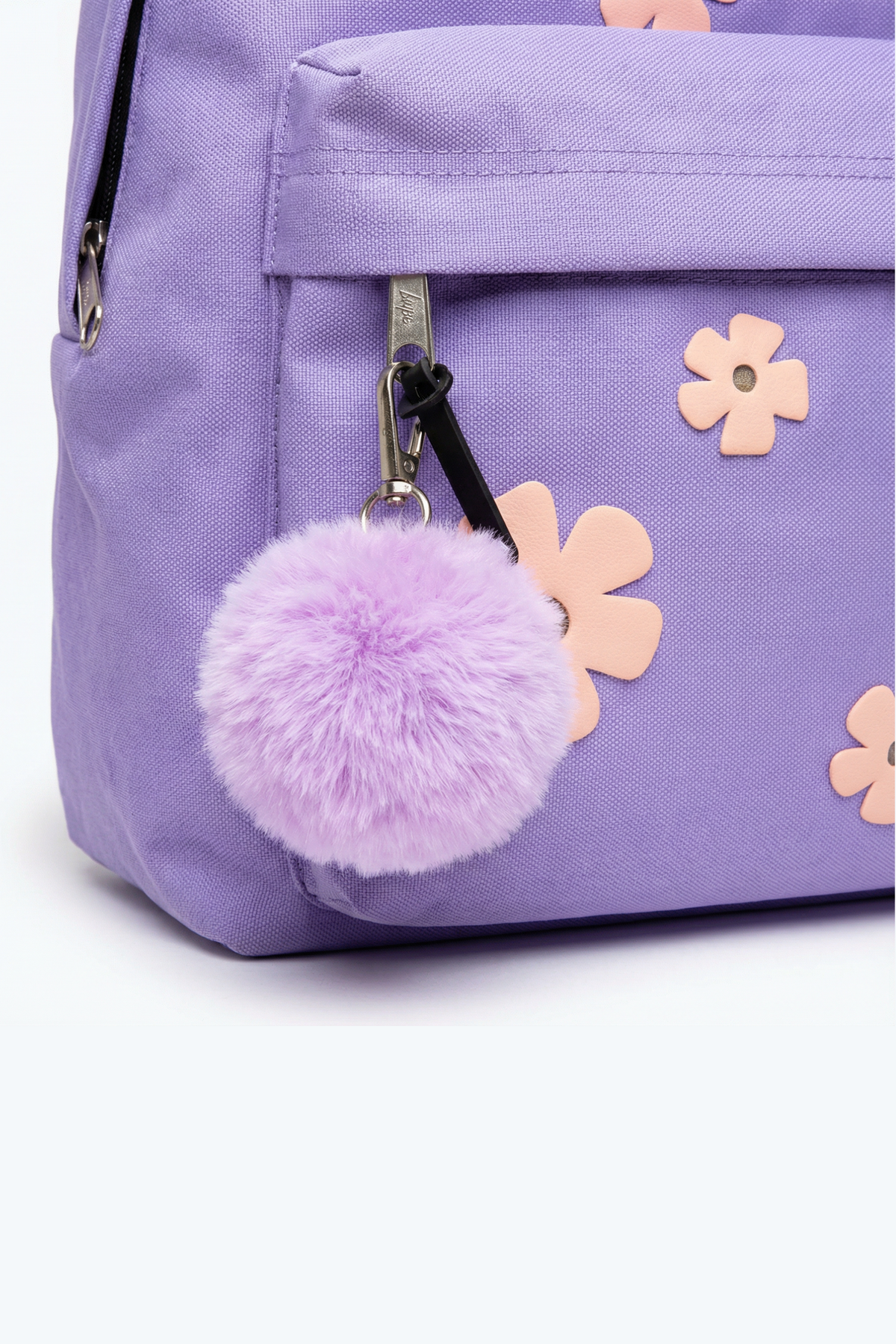 Hype Lilac Daisy backpack — padded back panel and adjustable straps