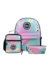 Hype Pastel Collage girls' school bag set — bold design for school in UAE