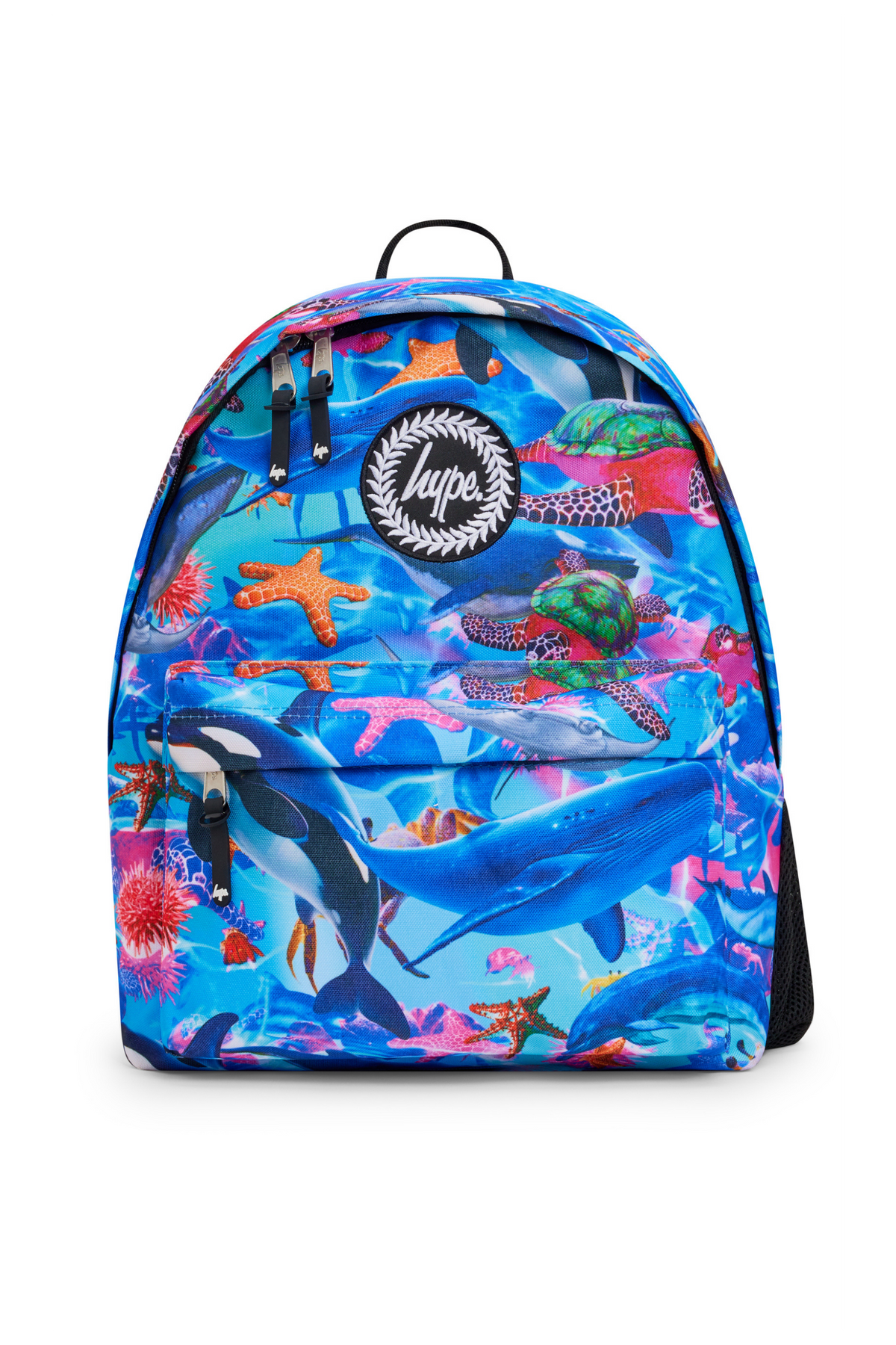 Hype Sea Life school bag set front view — vibrant print and durable build