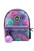 Backpack Iconic Purple Happy Flowers