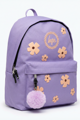Hype Lilac Daisy backpack worn by teen — ideal school bag UAE