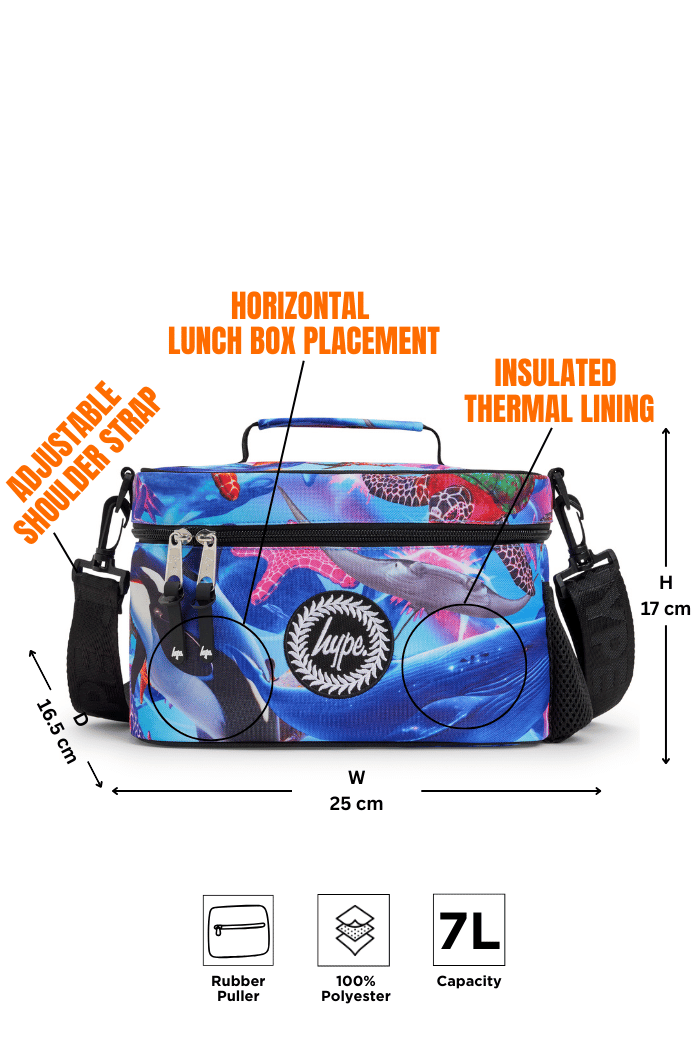 Hype Sea Life insulated lunch bag — additional view, trendy school accessory UAE