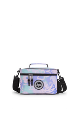 Hype Purple Floral Doodle school bag set open interior — compartments and features