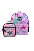 Backpack Iconic Set of 2 Pink Graffiti Stars