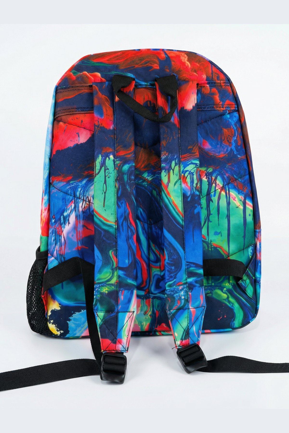 Hype Dream Splash backpack interior — main compartment and front pocket detail